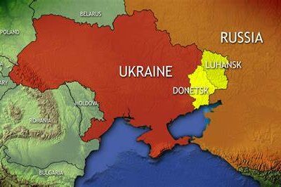 Russia and Ukraine map