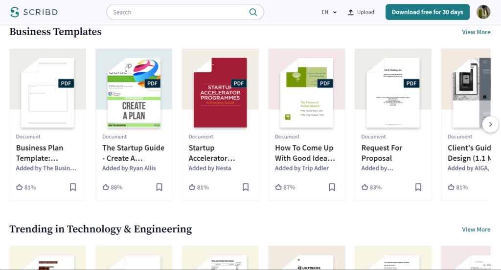 selling your papers and notes in scribd as a side job