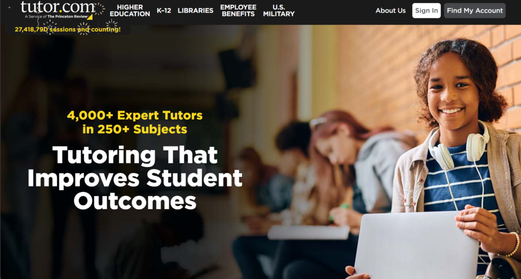 tutor.com for working as an online tutor for side jobs